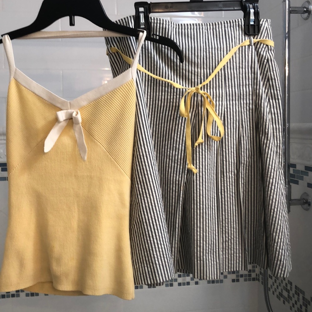 Top and skirt